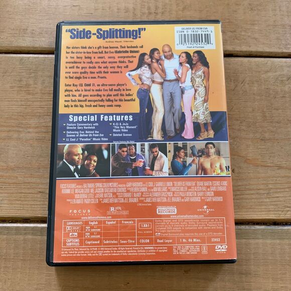 Deliver Us From Eva DVD LL Cool J Gabrielle Union Universal Full Screen - Picture 2 of 4